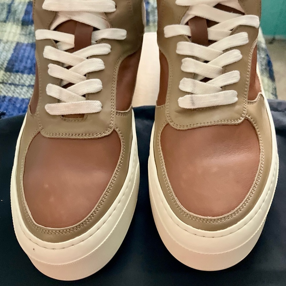 Rhude Cabriolets Tan and Brown Sneakers
